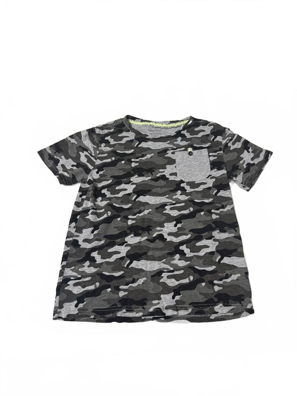 Triumph Tragedy Boys' Camouflage T-Shirt w/Chest Pocket SzS